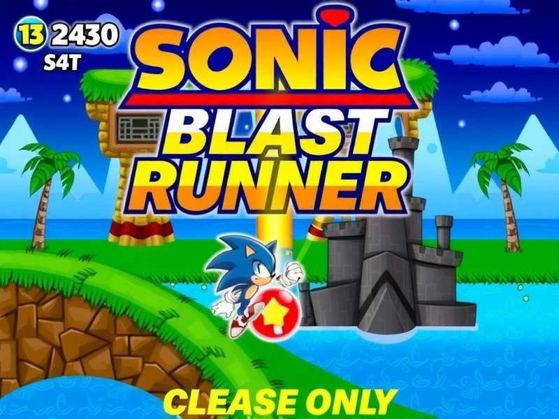 Sonic Blast Runner Gameplay Screenshot
